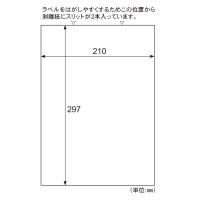 ヒサゴ　きれいにはがせるエコノミーラベル　ノーカット　100枚入り